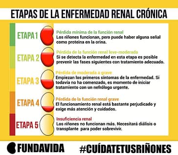 Resultado de imagen de imagenes de las etapas de la insuficiencia renal"